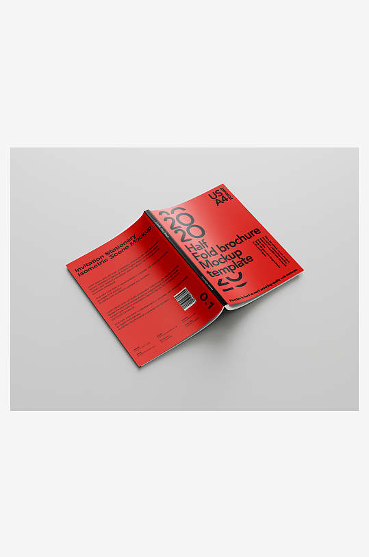 书籍杂志产品画册手册封面内页智能贴图样机-众图网