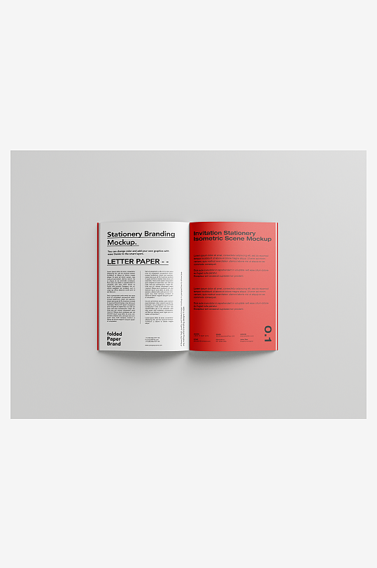 书籍杂志产品画册手册封面内页智能贴图样机-众图网