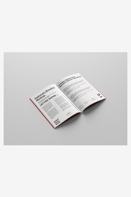 书籍杂志产品画册手册封面内页智能贴图样机-众图网