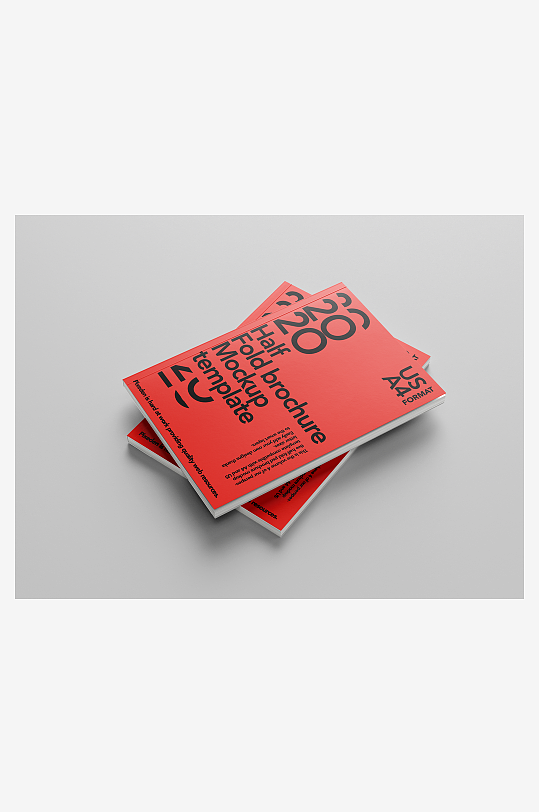 书籍杂志产品画册手册封面内页智能贴图样机-众图网