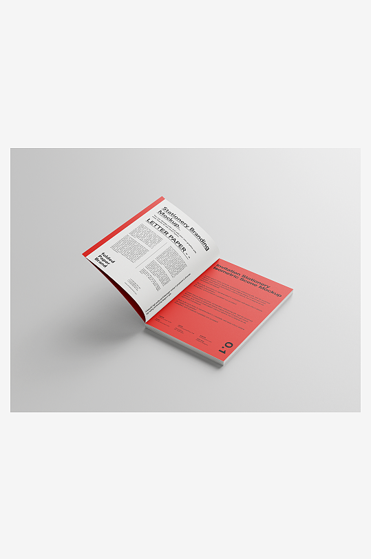 书籍杂志产品画册手册封面内页智能贴图样机-众图网