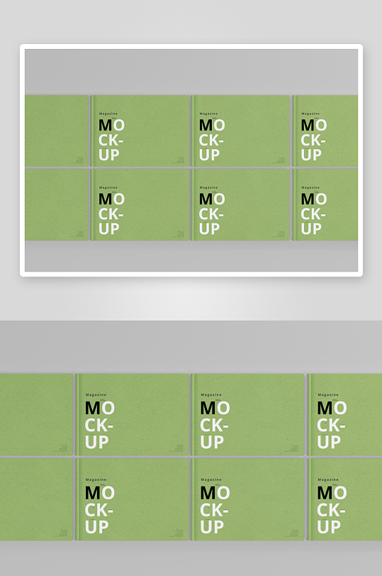 A4A3横版杂志画册书籍效果图展示样机-众图网