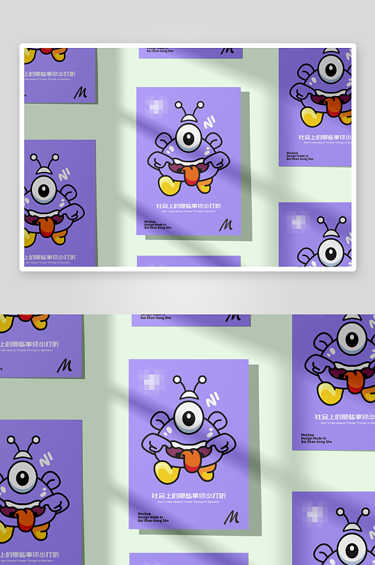 IP形象文创品牌VI毕设作品延展物料贴图-众图网