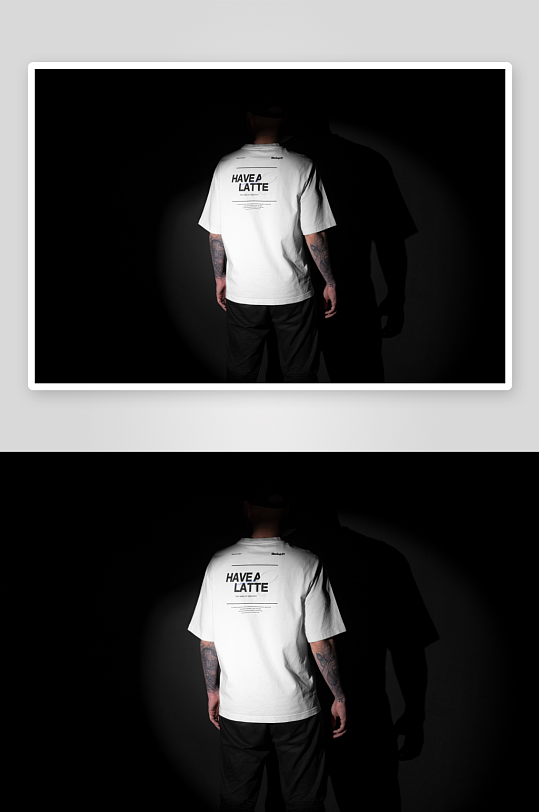T恤短袖文化衫服装样机vi贴图场景应用-众图网