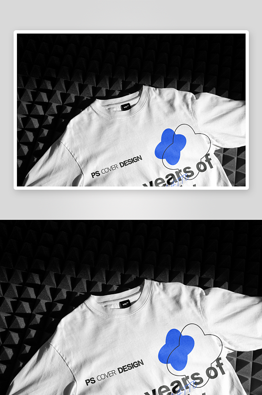 T恤短袖文化衫服装样机vi贴图场景应用-众图网