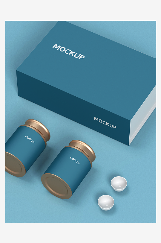 产品包装盒美妆化妆品纸盒药盒矩形盒-众图网