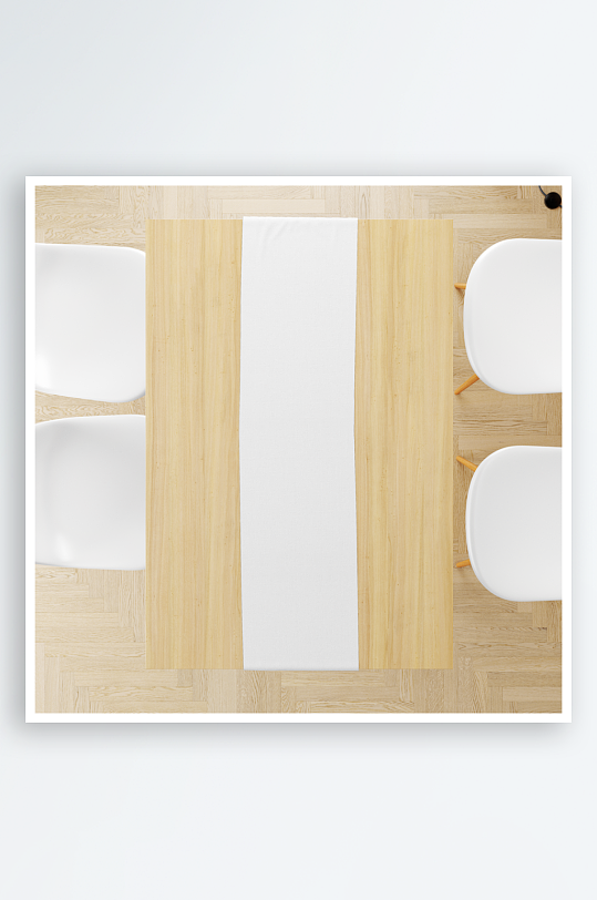 长方形布艺桌布台布餐桌桌垫印花样机-众图网