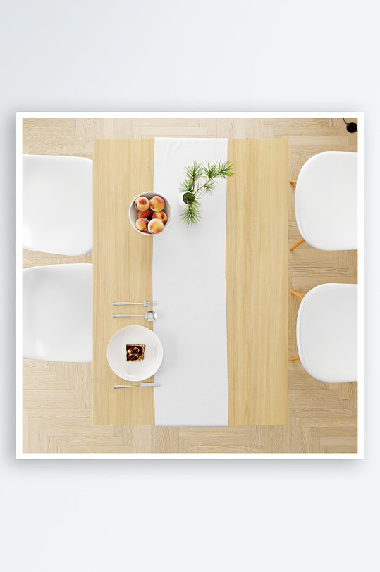 长方形布艺桌布台布餐桌桌垫印花样机-众图网