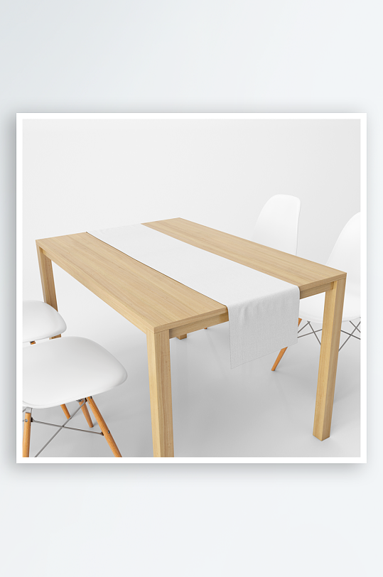 长方形布艺桌布台布餐桌桌垫印花样机-众图网