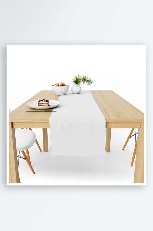 长方形布艺桌布台布餐桌桌垫印花样机-众图网