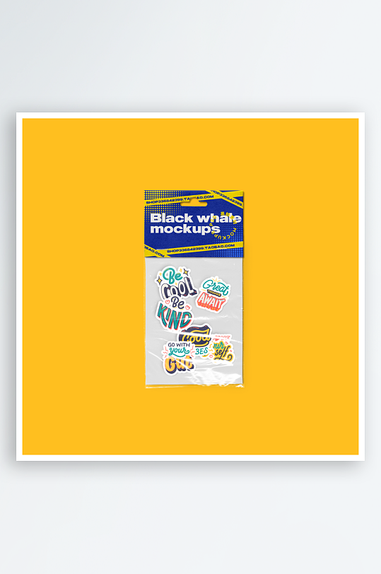 潮流异形透明酸性贴纸图案包装设计塑料-众图网