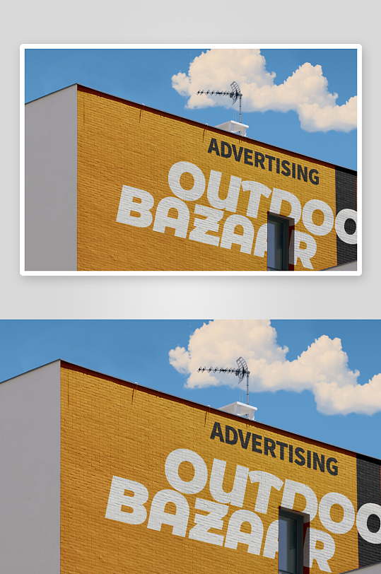 城市户外街头墙体广告效果图展示涂鸦-众图网