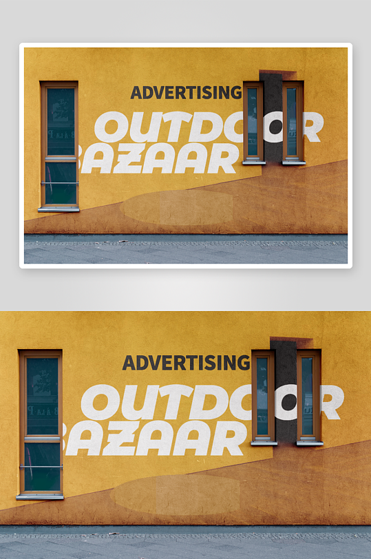 城市户外街头墙体广告效果图展示涂鸦-众图网