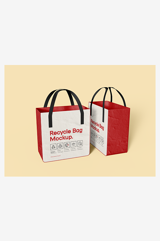 大包包环保帆布袋子布袋购物袋手提袋VI-众图网