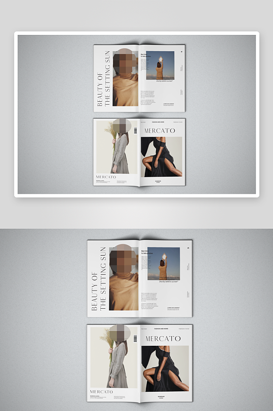 多角度杂志薄款画册书籍封面内页品牌贴图-众图网