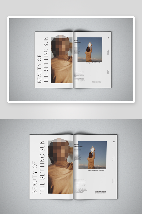 多角度杂志薄款画册书籍封面内页品牌贴图-众图网