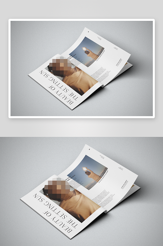 多角度杂志薄款画册书籍封面内页品牌贴图-众图网