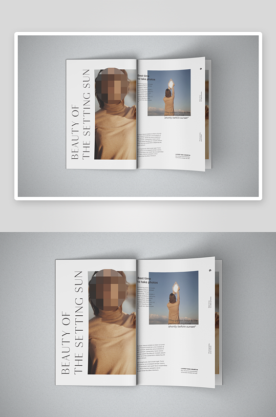 多角度杂志薄款画册书籍封面内页品牌贴图-众图网