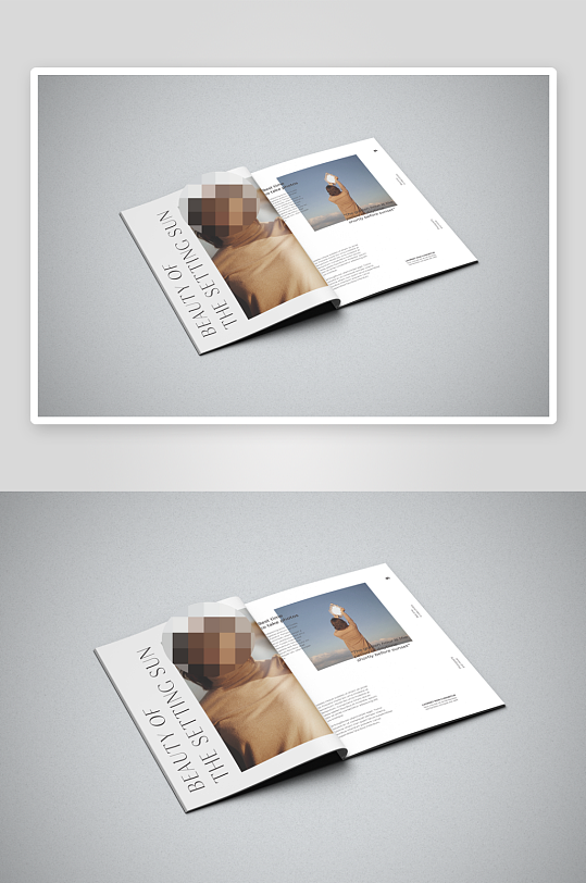 多角度杂志薄款画册书籍封面内页品牌贴图-众图网