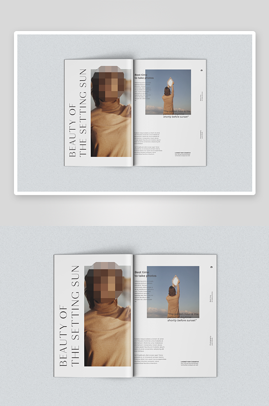 多角度杂志薄款画册书籍封面内页品牌贴图-众图网