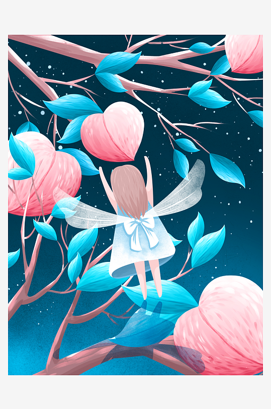 水果创意海报插画素材-众图网