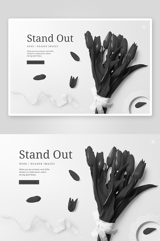 黑白北欧风样机psd素材-众图网