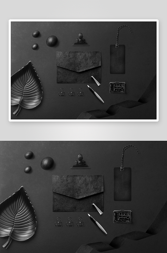 黑白北欧风样机psd素材-众图网