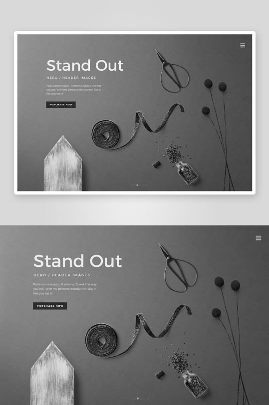 黑白北欧风样机psd素材-众图网