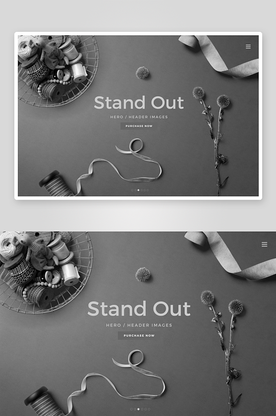 黑白北欧风样机psd素材-众图网