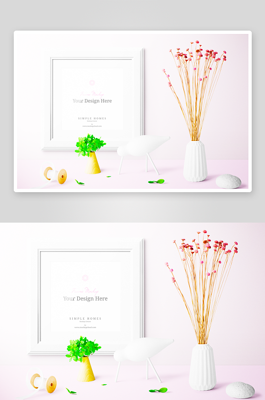 北欧风样机模板素材-众图网