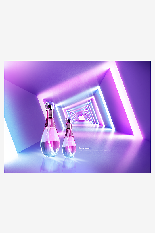 化妆品展板设计模板-众图网