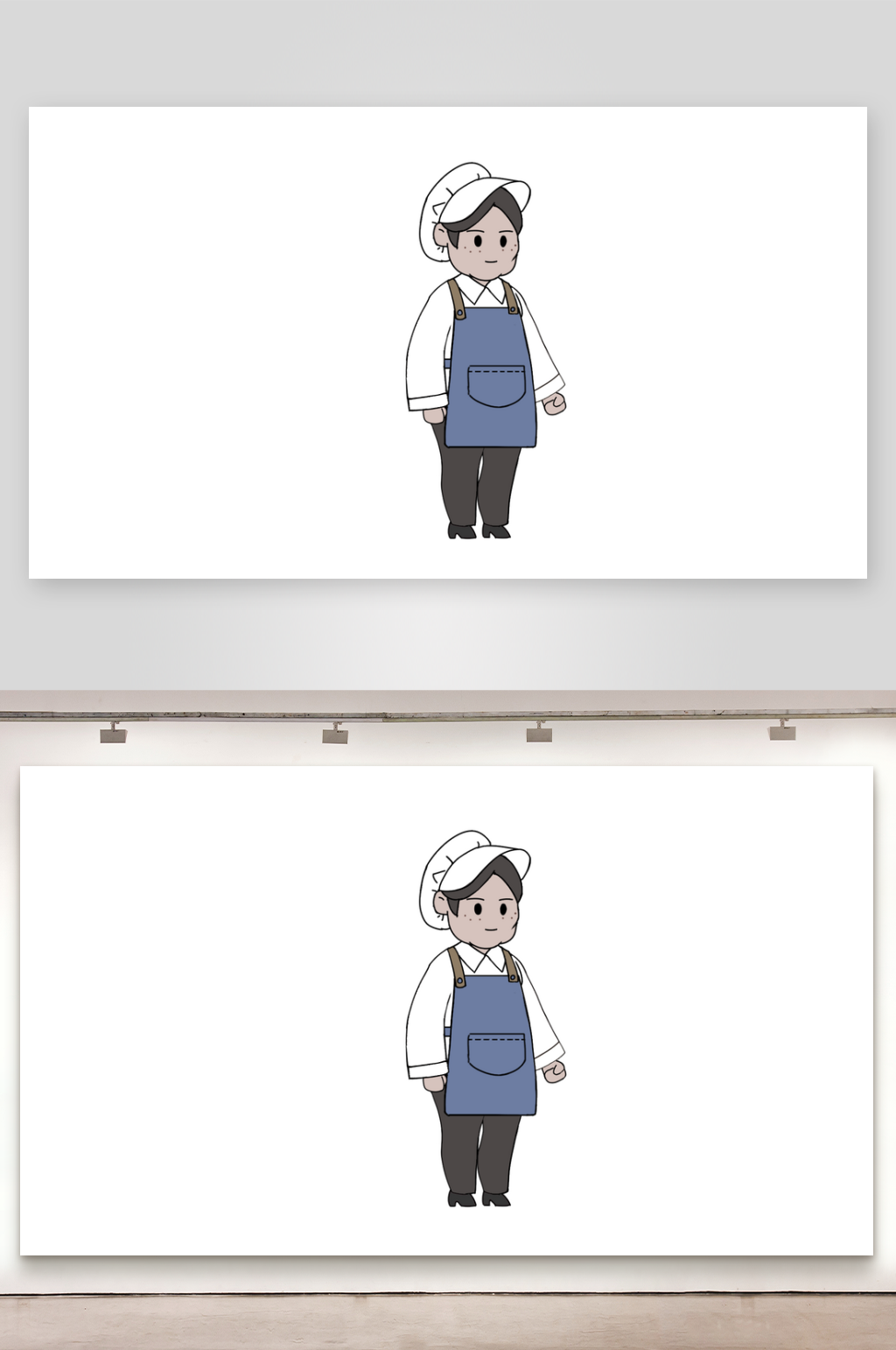 简笔都市人物保姆素材