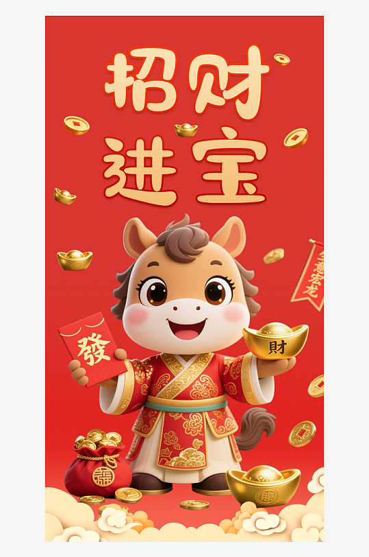 马年红包模板素材-众图网