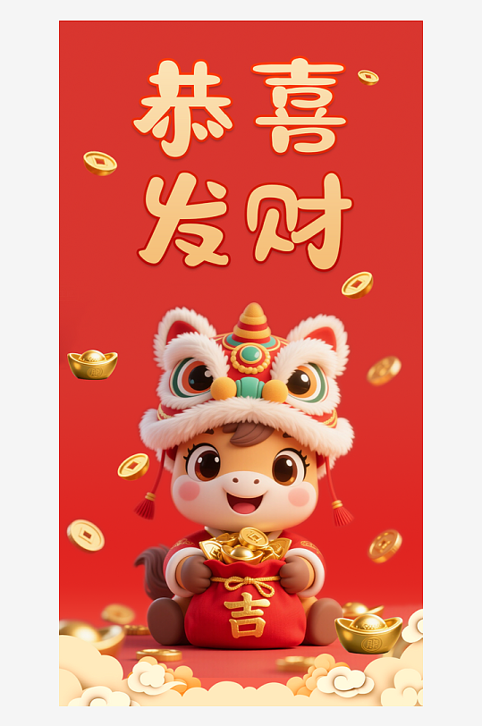 马年红包设计模板素材-众图网