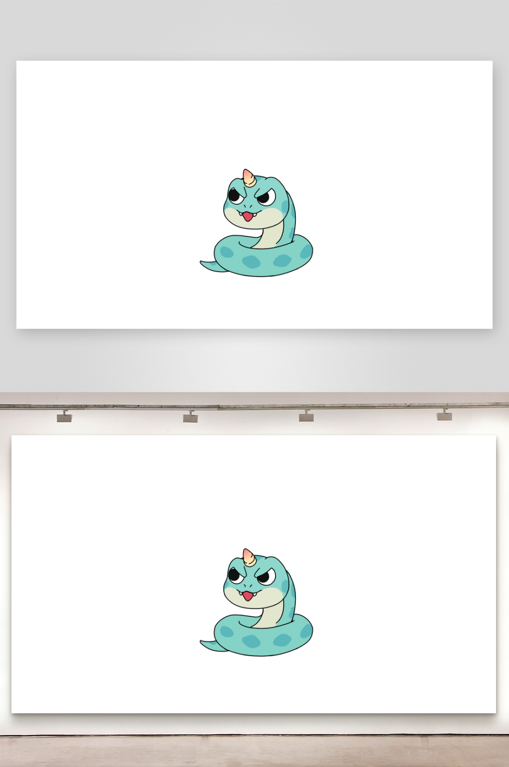 简笔画妖怪灵兽小蛇素材