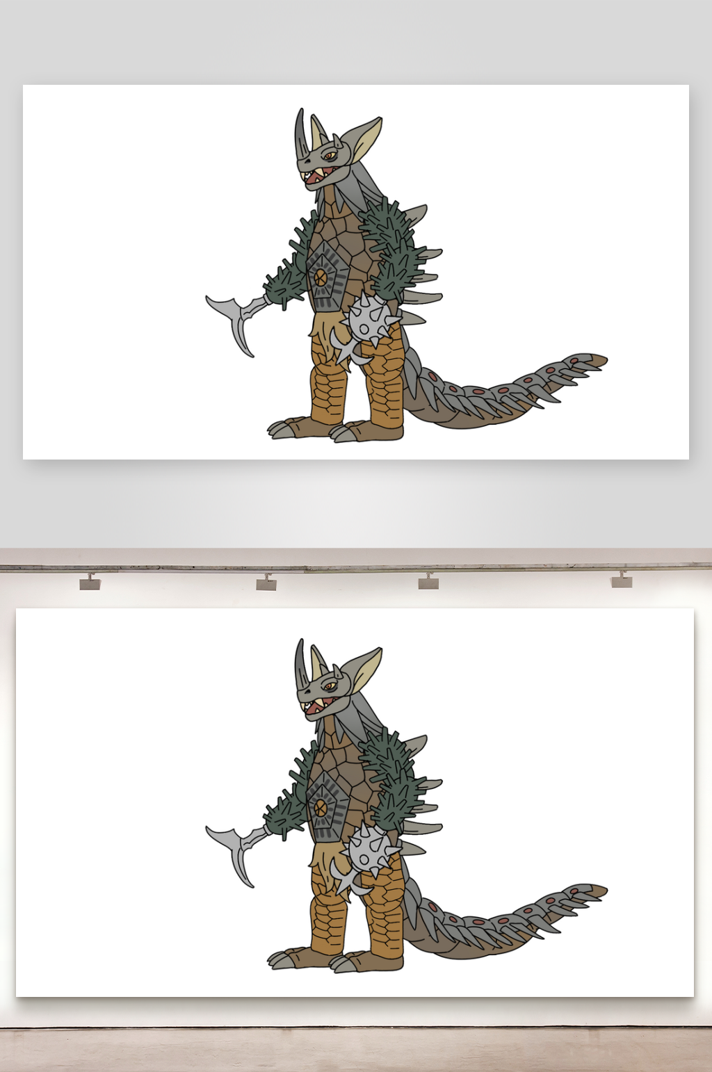 简笔画妖怪灵兽泰兰特素材