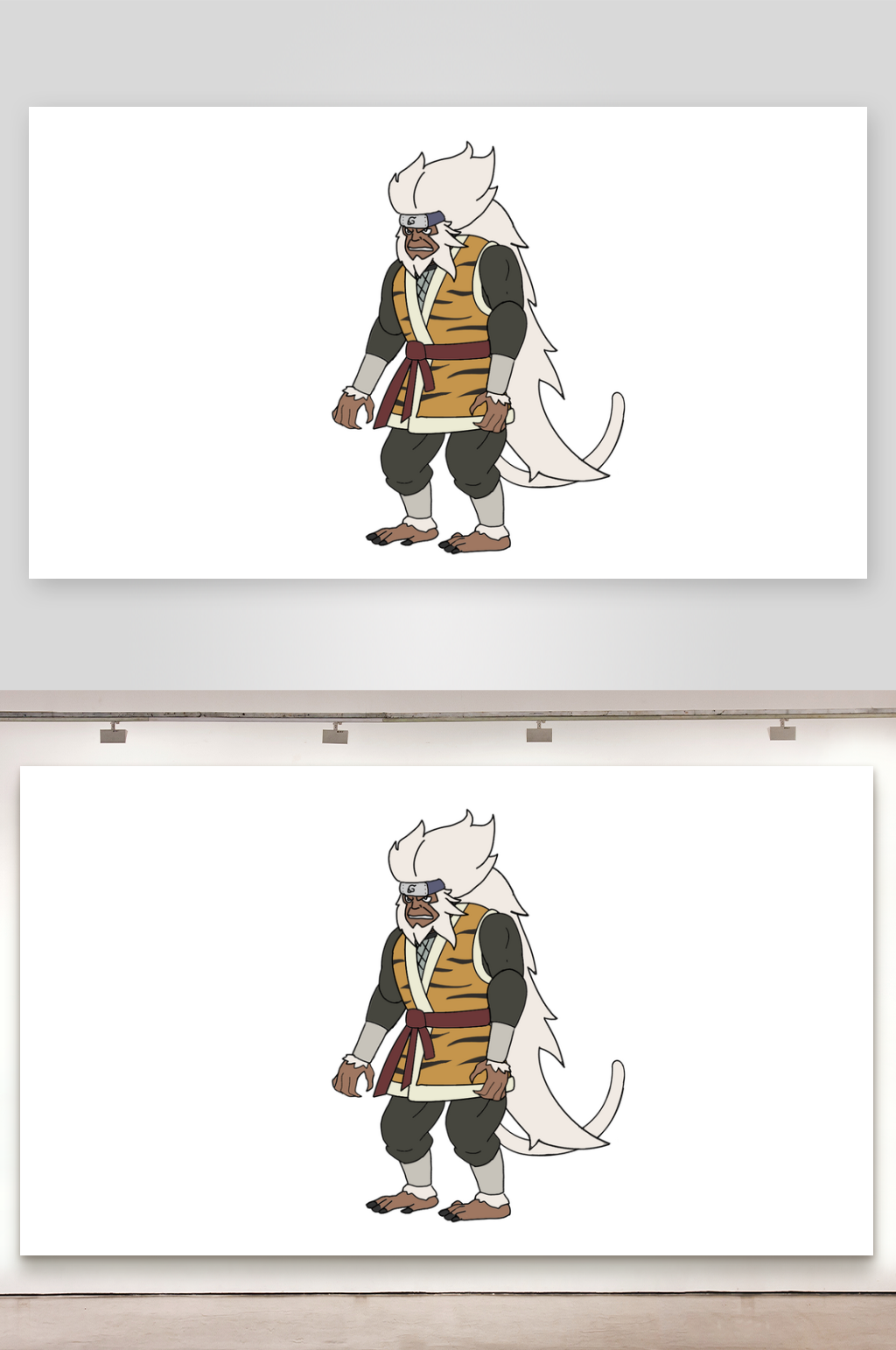 简笔画妖怪灵兽猿魔素材