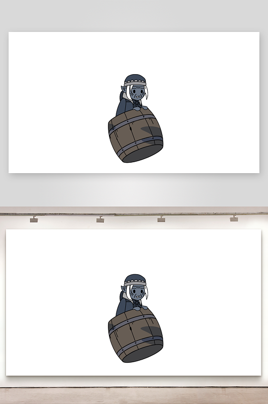 简笔插画悬疑人物雅加婆婆-众图网