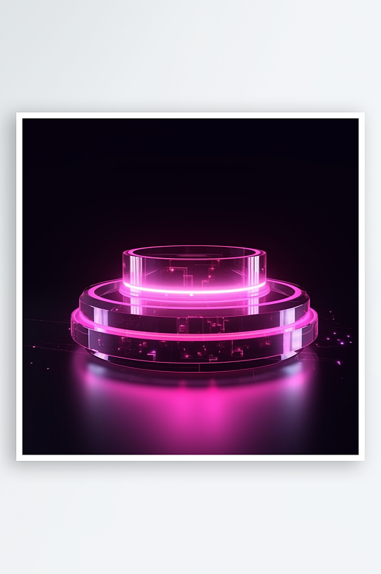 炫酷发光透明装置展示-众图网