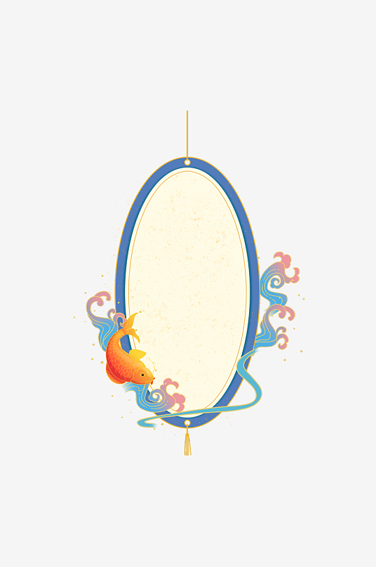 国潮标题边框免抠png素材-众图网