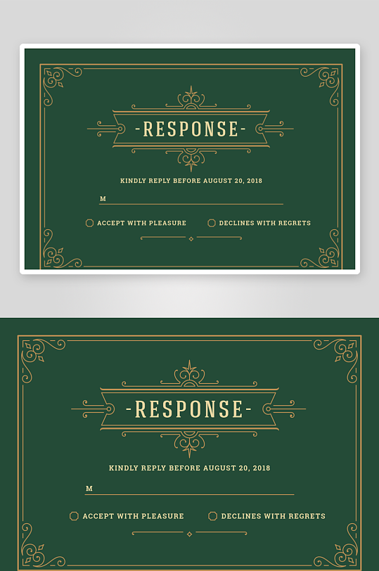 邀请函封面展板设计模板-众图网