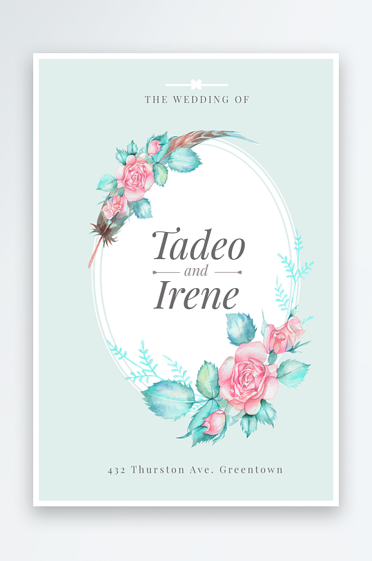 邀请函海报模板素材-众图网