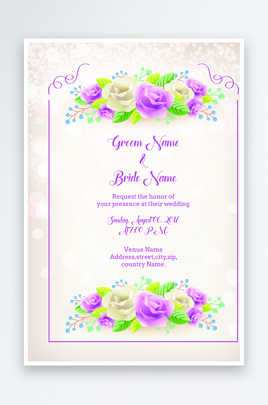 邀请函封面海报设计模板-众图网