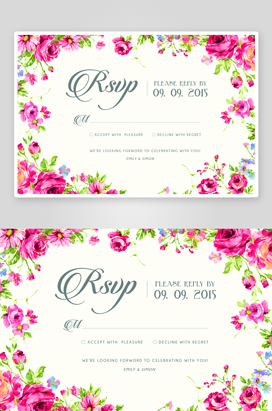 邀请函封面海报设计模板-众图网