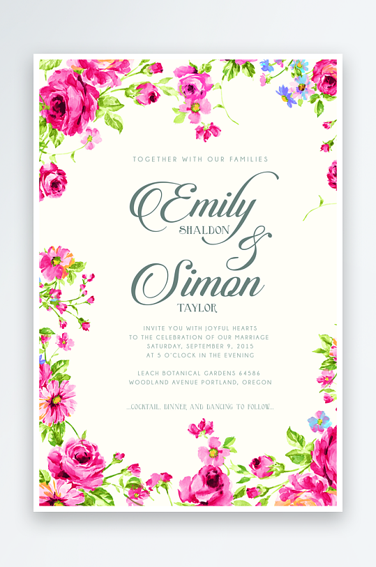 邀请函封面海报设计模板-众图网