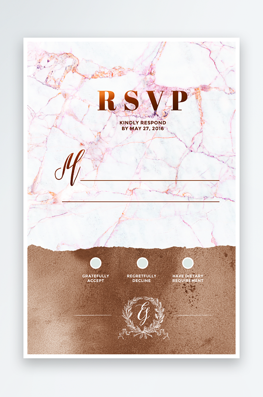 邀请函封面海报模板-众图网