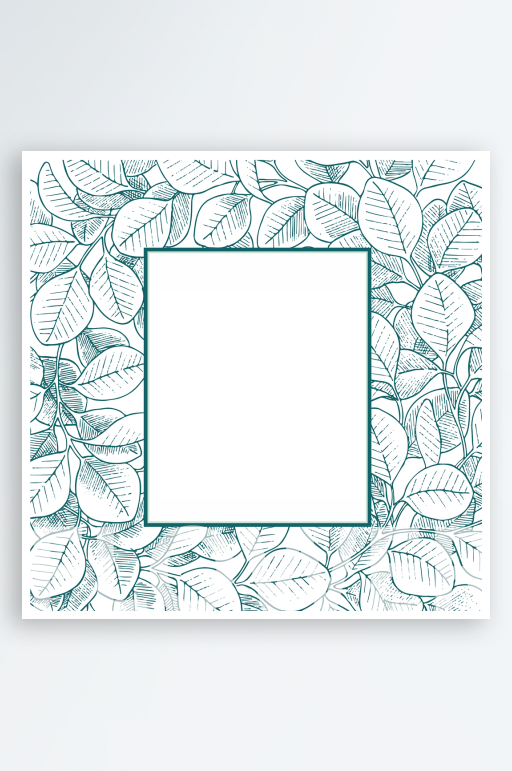 唯美树叶绿植插画素材素材