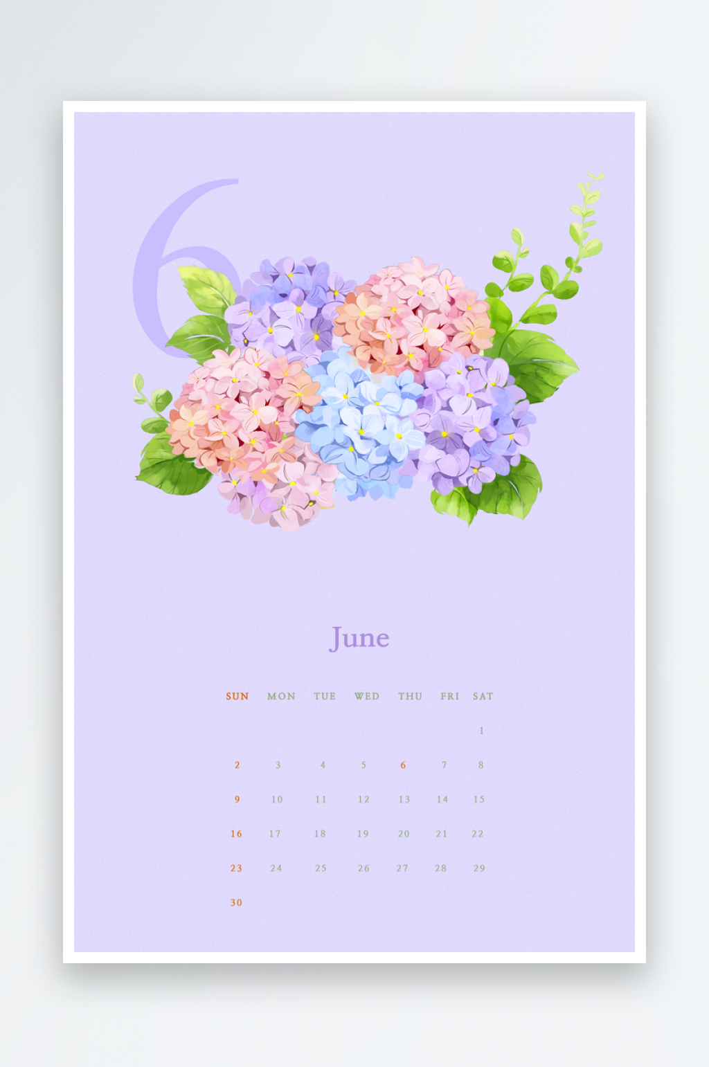 鲜花背景日历海报素材素材