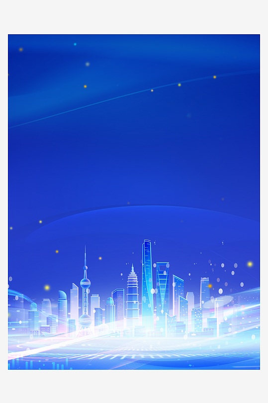 企业蓝色科技背景模板-众图网