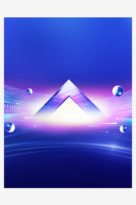 企业蓝色科技背景模板素材-众图网